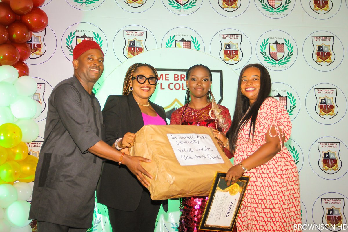 Best Graduating Student Award at Prime British International College
